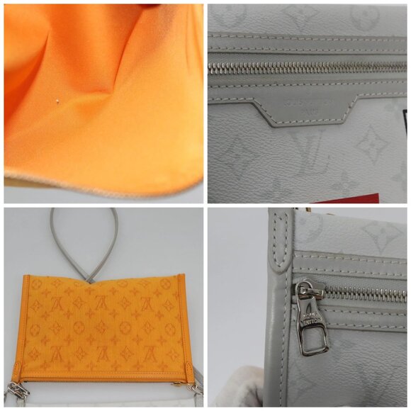 LOUIS VUITTON Monogram White Flat Mensenger Shoulder Bag - Picture 16 of 16